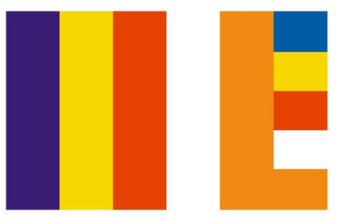 BUDDHIST Flag Vinyl International Flag DECAL Sticker MADE IN USA F73 - Winter Park Products