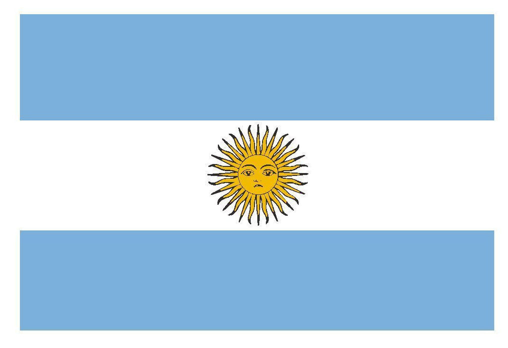 ARGENTINA Flag Vinyl International Flag DECAL Sticker MADE IN USA F31 - Winter Park Products