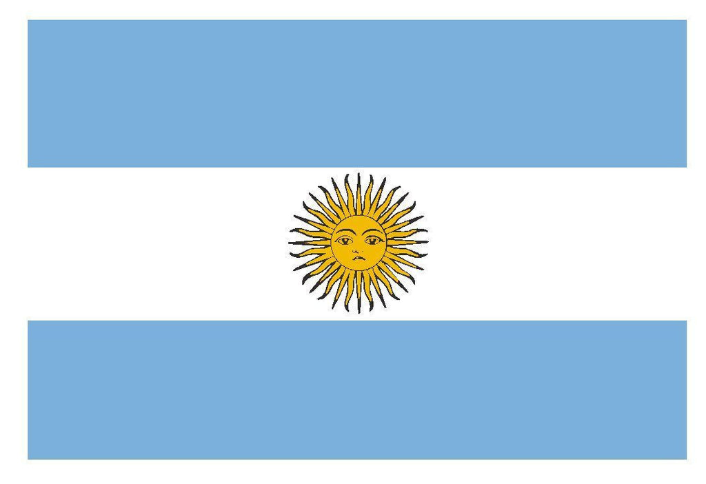 ARGENTINA Flag Vinyl International Flag DECAL Sticker MADE IN USA F31 - Winter Park Products