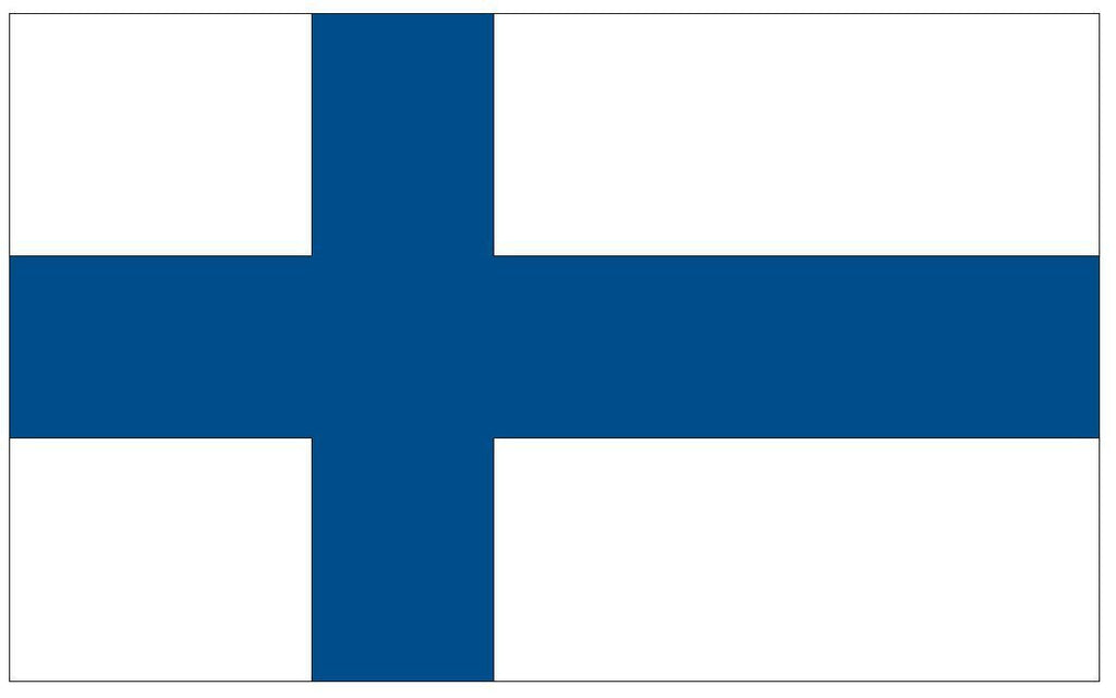 FINLAND Vinyl International Flag DECAL Sticker MADE IN THE USA F165 - Winter Park Products