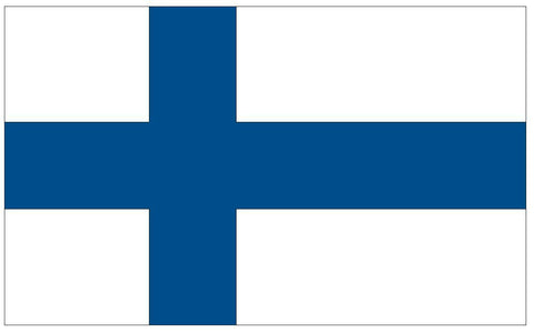 FINLAND Vinyl International Flag DECAL Sticker MADE IN THE USA F165 - Winter Park Products