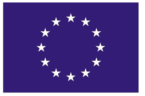EUROPEAN UNION Vinyl International Flag DECAL Sticker MADE IN THE USA F159 - Winter Park Products