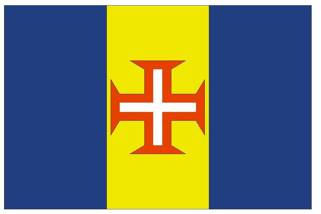 MADEIRA Vinyl International Flag DECAL Sticker MADE IN THE USA F294 - Winter Park Products