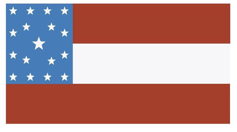 J P GILLIS FLAG U.S Civil War Vinyl Flag Sticker Decal F249 - Winter Park Products