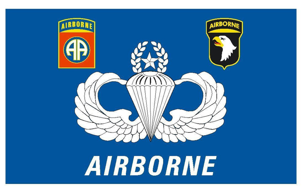 United States Army Airborne Vinyl Military Flag DECAL Sticker MADE IN USA F593 - Winter Park Products