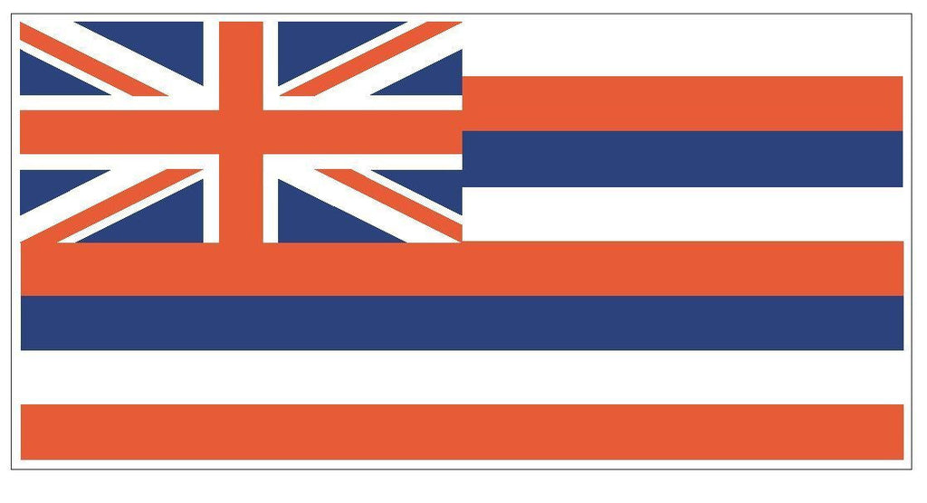 HAWAII Vinyl State Flag DECAL Sticker MADE IN THE USA F209 - Winter Park Products
