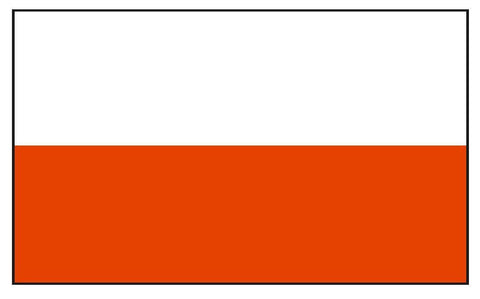 POLAND Vinyl International Flag DECAL Sticker MADE IN THE USA F398 - Winter Park Products