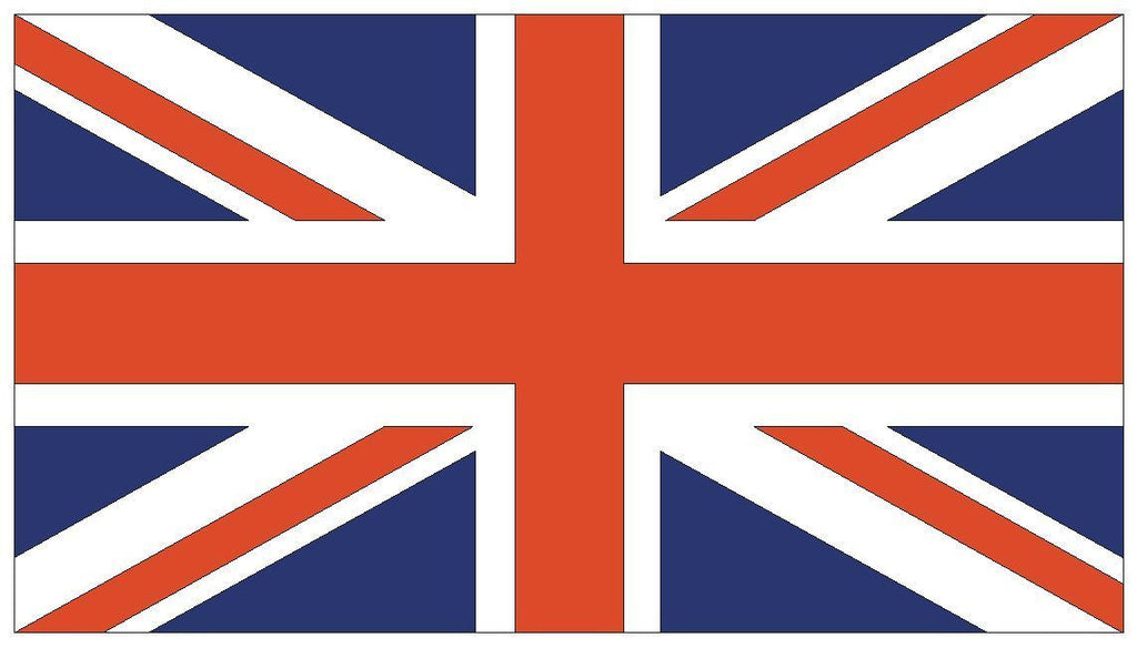 UNITED KINGDOM British Union Jack Vinyl Flag DECAL Sticker MADE IN THE USA F529 - Winter Park Products