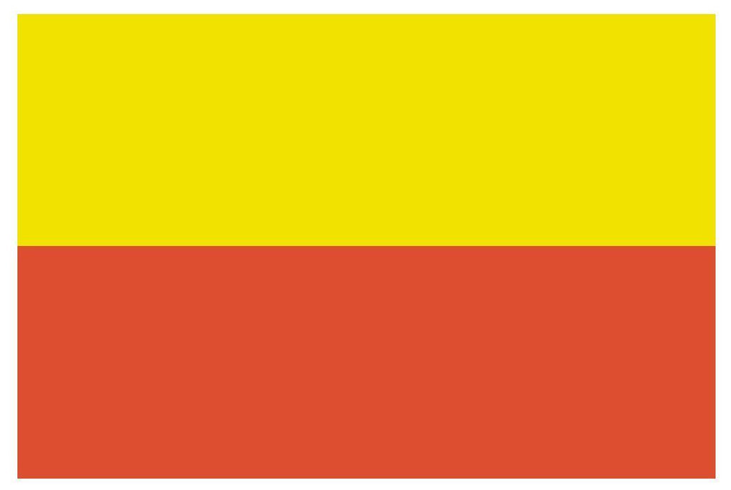 PRAGUE Spain Vinyl International Flag DECAL Sticker MADE IN THE USA F402 - Winter Park Products