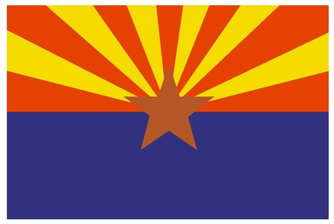 ARIZONA State Flag Vinyl International Flag DECAL Sticker MADE IN USA F32 - Winter Park Products