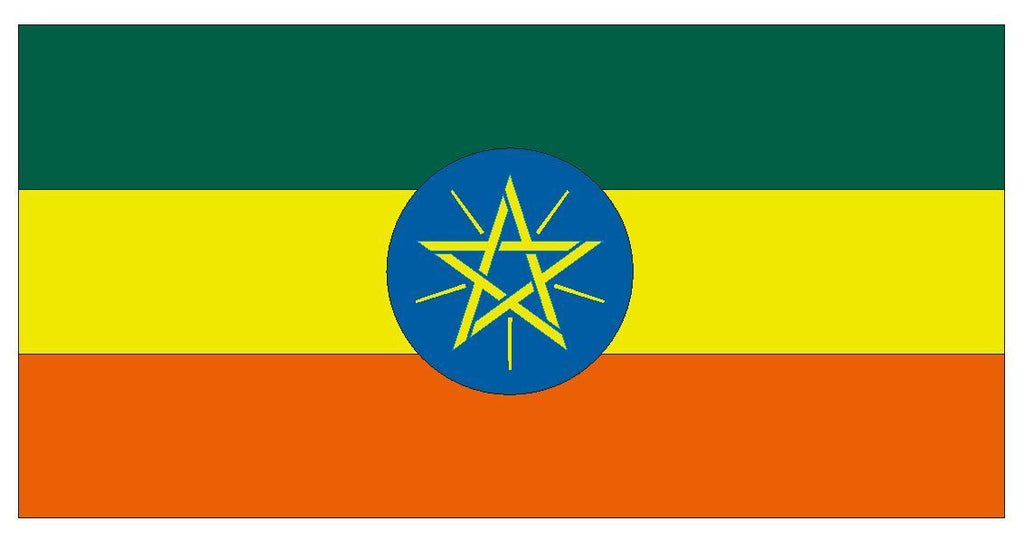 ETHIOPIA Vinyl International Flag DECAL Sticker MADE IN THE USA F156 - Winter Park Products