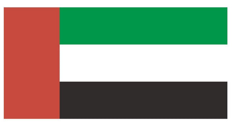 FUJAIRAH Vinyl International Flag DECAL Sticker MADE IN THE USA F178 - Winter Park Products
