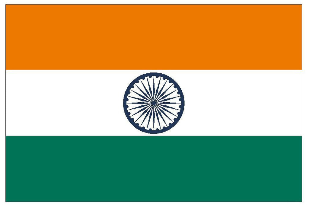 INDIA Vinyl International Flag DECAL Sticker MADE IN THE USA F226 - Winter Park Products