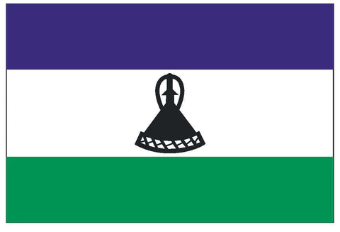 LESOTHO Vinyl International Flag DECAL Sticker MADE IN THE USA F278 - Winter Park Products