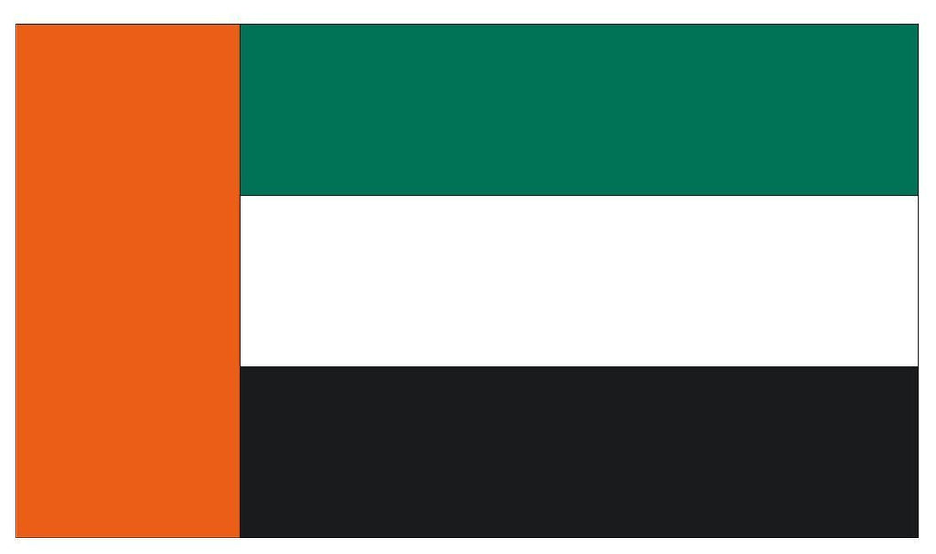 UNITED ARAB EMIRATES Vinyl International Flag DECAL Sticker MADE IN THE USA F528 - Winter Park Products