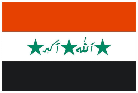 IRAQ IRAK Vinyl International Flag DECAL Sticker MADE IN THE USA F234 - Winter Park Products