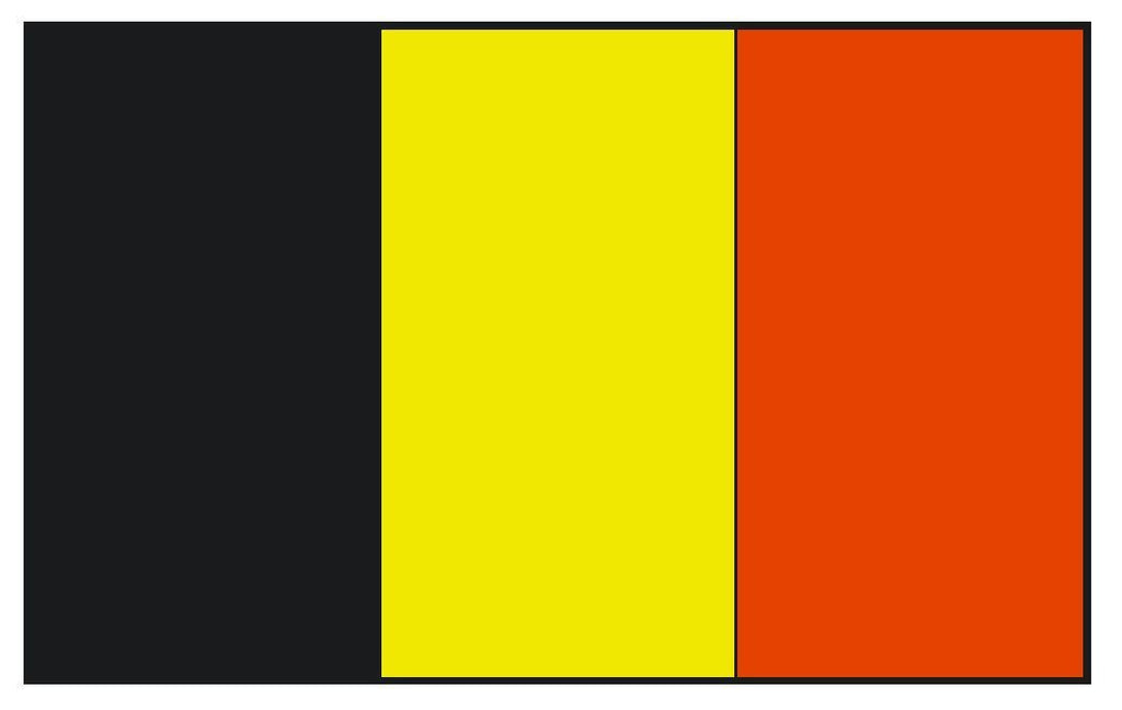 BELGIUM Flag Vinyl International Flag DECAL Sticker MADE IN USA F51 - Winter Park Products