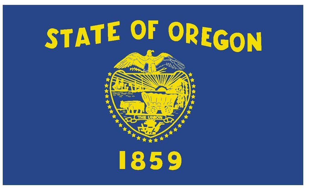 OREGON Vinyl State Flag DECAL Sticker MADE IN THE USA F373 - Winter Park Products