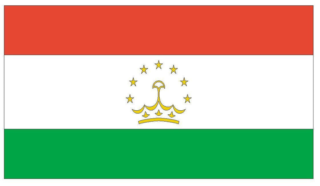 TAJIKISTAN Vinyl International Flag DECAL Sticker MADE IN THE USA F491 - Winter Park Products