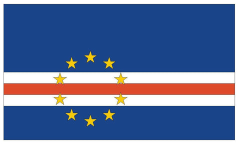 CAPE VERDE Flag Vinyl International Flag DECAL Sticker MADE IN USA F85 - Winter Park Products