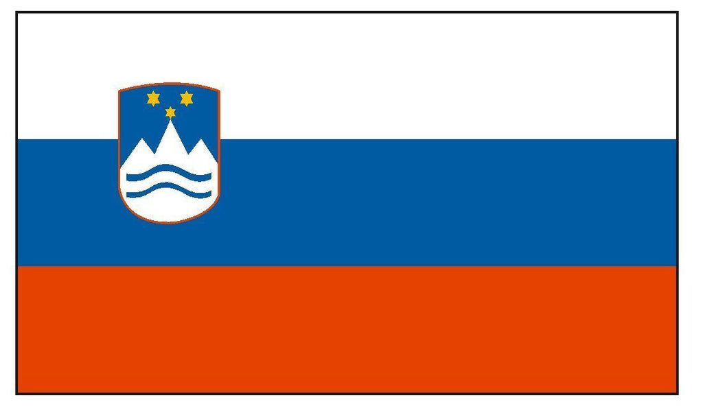 SLOVENIA Vinyl International Flag DECAL Sticker MADE IN THE USA F460 - Winter Park Products