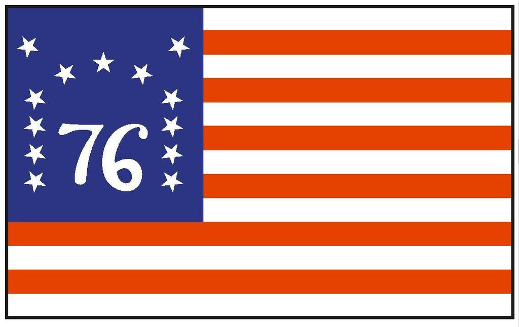 Historical BENNINGTON Flag Sticker Decal MADE IN USA F54 - Winter Park Products