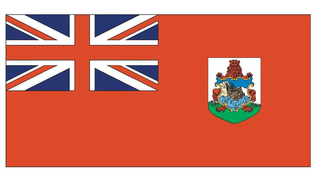 BERMUDA Flag Vinyl International Flag DECAL Sticker MADE IN USA F55 - Winter Park Products