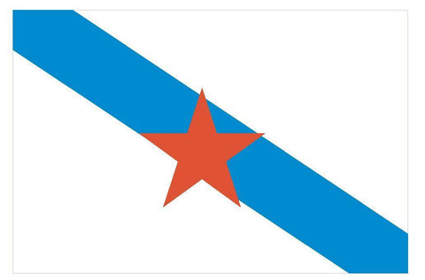 GALICIA NACIONALISTA Vinyl International Flag DECAL Sticker MADE IN THE USA F182 - Winter Park Products