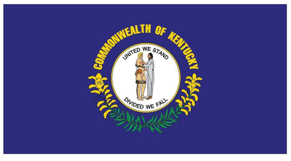 KENTUCKY Vinyl State Flag DECAL Sticker MADE IN THE USA F257 - Winter Park Products