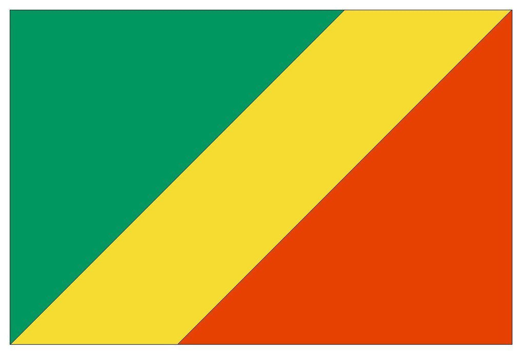 CONGO Vinyl International Flag DECAL Sticker MADE IN THE USA F114 - Winter Park Products