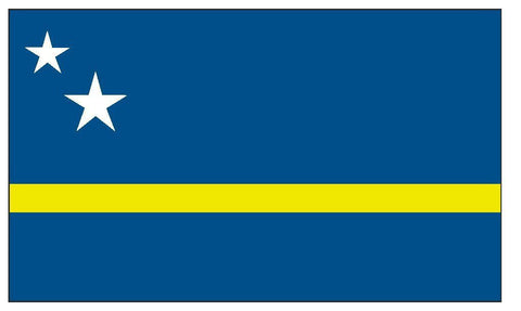 CURACAO Vinyl International Flag DECAL Sticker MADE IN THE USA F127 - Winter Park Products