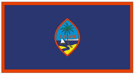 GUAM Vinyl International Flag DECAL Sticker MADE IN THE USA F198 - Winter Park Products