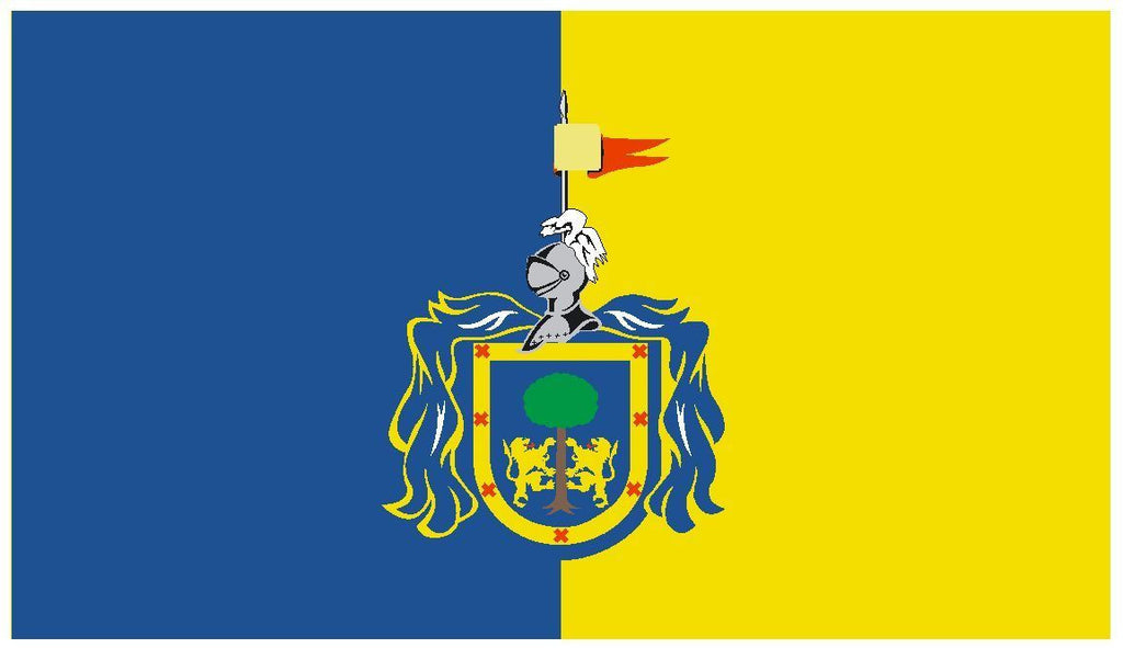 JALISCO Vinyl International Flag DECAL Sticker MADE IN THE USA F241 - Winter Park Products