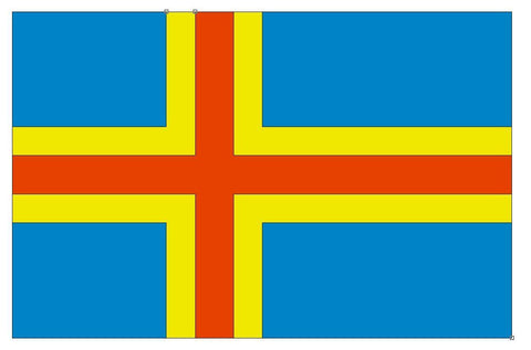 ALAND ISLANDS Flag Vinyl International Flag DECAL Sticker MADE IN USA F13 - Winter Park Products