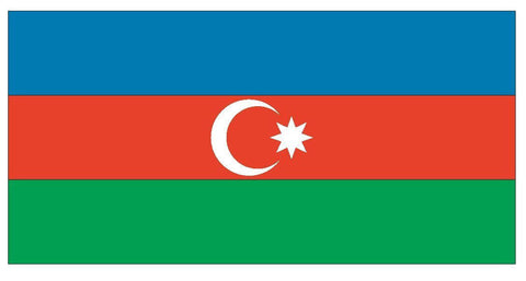 AZERBAIJAN Flag Vinyl International Flag DECAL Sticker MADE IN USA F43 - Winter Park Products