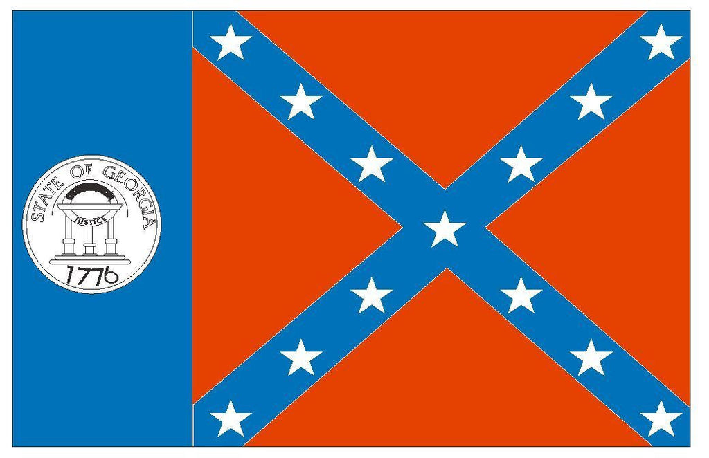 GEORGIA Vinyl State Flag DECAL Sticker MADE IN THE USA F188 - Winter Park Products