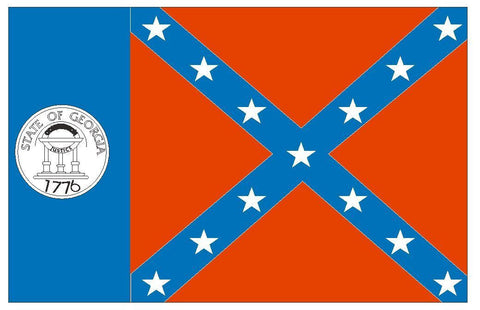 GEORGIA Vinyl State Flag DECAL Sticker MADE IN THE USA F188 - Winter Park Products