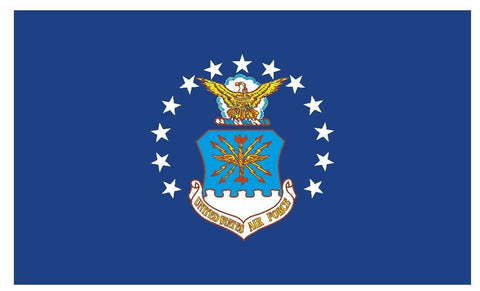 United States Air Force Vinyl Military Flag DECAL Sticker MADE IN THE USA F585 - Winter Park Products