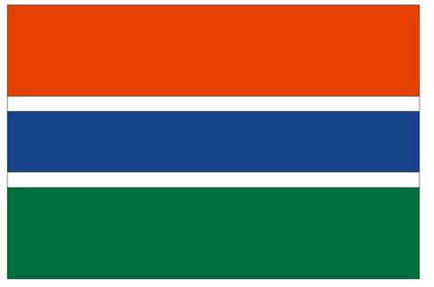 GAMBIA Vinyl International Flag DECAL Sticker MADE IN THE USA F183 - Winter Park Products