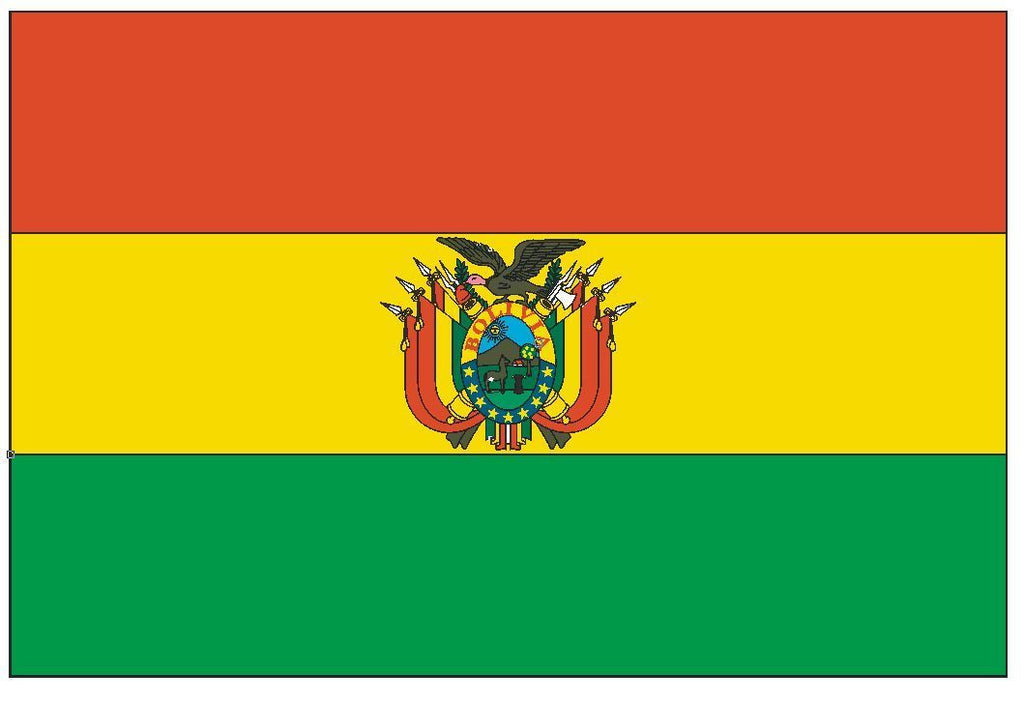 BOLIVIA Flag Vinyl International Flag DECAL Sticker MADE IN USA F59 - Winter Park Products