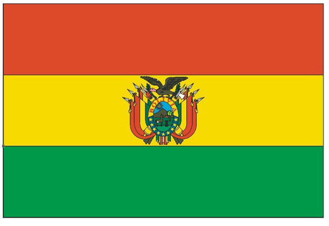 BOLIVIA Flag Vinyl International Flag DECAL Sticker MADE IN USA F59 - Winter Park Products