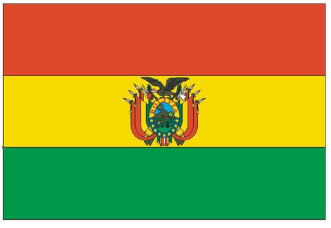 BOLIVIA Flag Vinyl International Flag DECAL Sticker MADE IN USA F59 - Winter Park Products