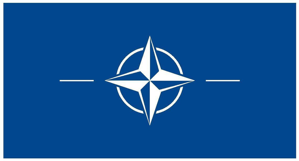 NATO Vinyl International Flag DECAL Sticker MADE IN THE USA F331 - Winter Park Products