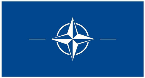NATO Vinyl International Flag DECAL Sticker MADE IN THE USA F331 - Winter Park Products