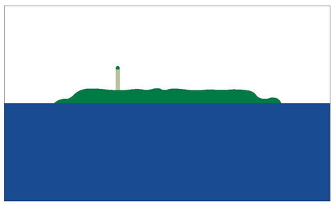 NAVASSA ISLAND Vinyl International Flag DECAL Sticker MADE IN THE USA F335 - Winter Park Products
