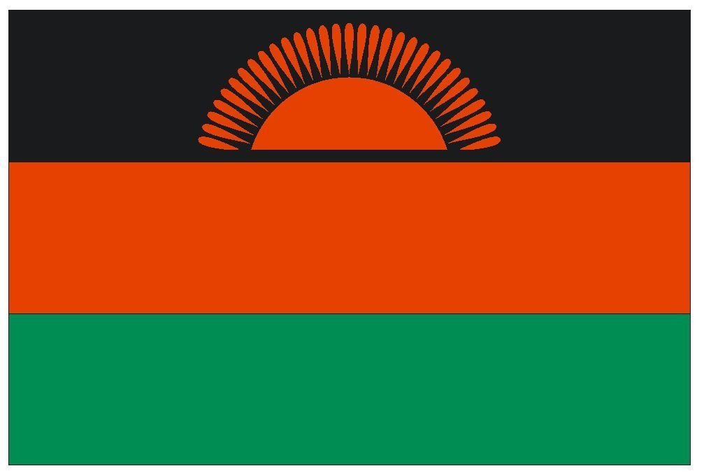 MALAWI Vinyl State Flag DECAL Sticker MADE IN THE USA F297 - Winter Park Products