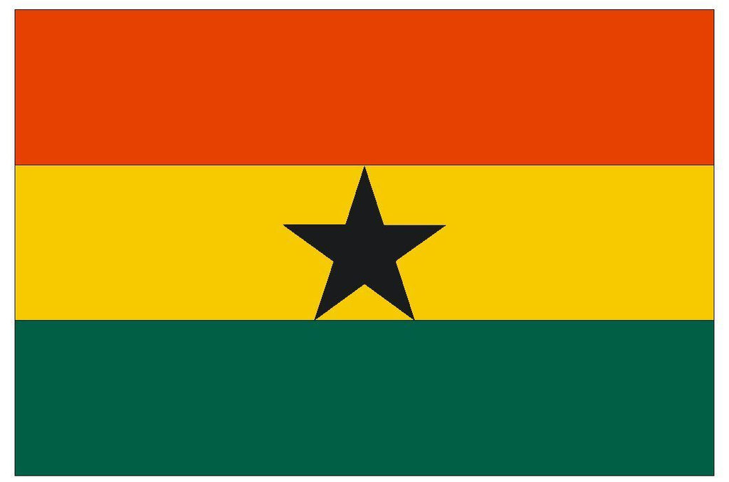 GHANA Vinyl International Flag DECAL Sticker MADE IN THE USA F192 - Winter Park Products
