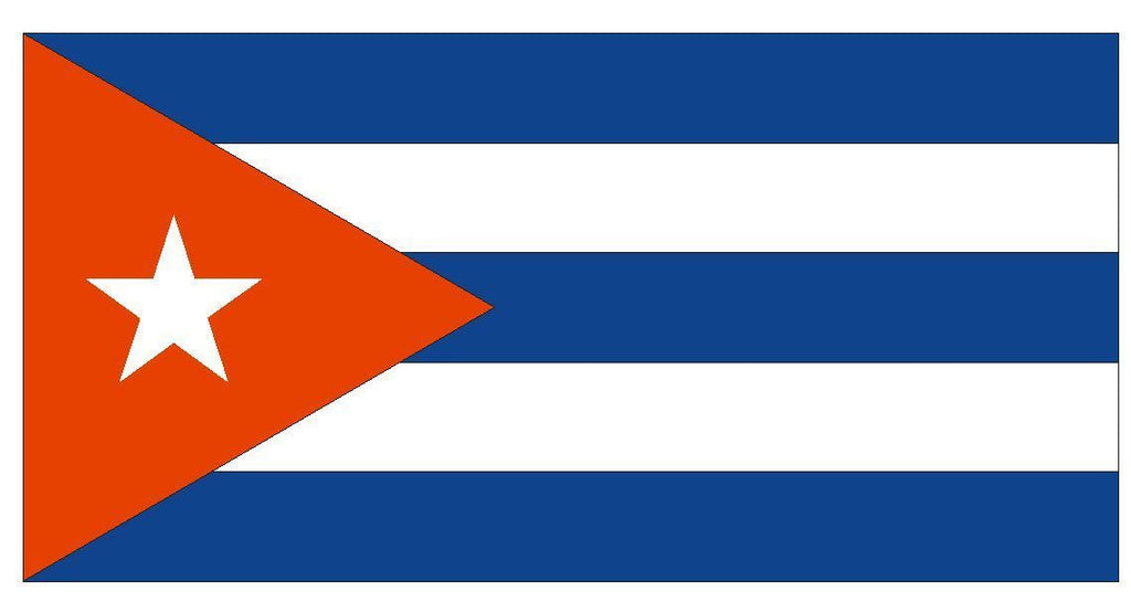 CUBA Vinyl International Flag DECAL Sticker MADE IN THE USA F126 - Winter Park Products