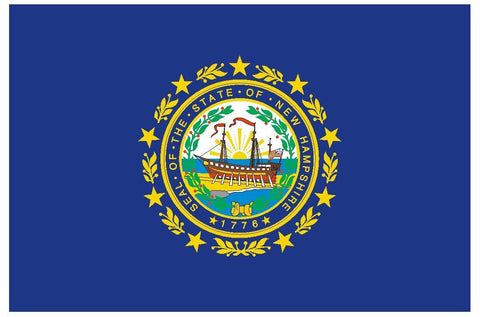 NEW HAMPSHIRE Vinyl State Flag DECAL Sticker MADE IN THE USA F344 - Winter Park Products