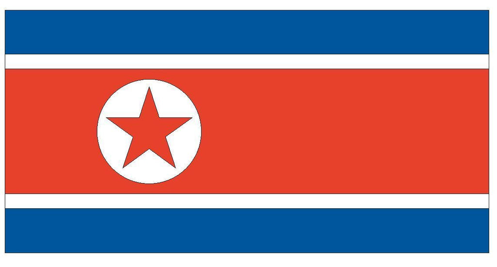 NORTH Korea Vinyl International Flag DECAL Sticker MADE IN USA F362 - Winter Park Products